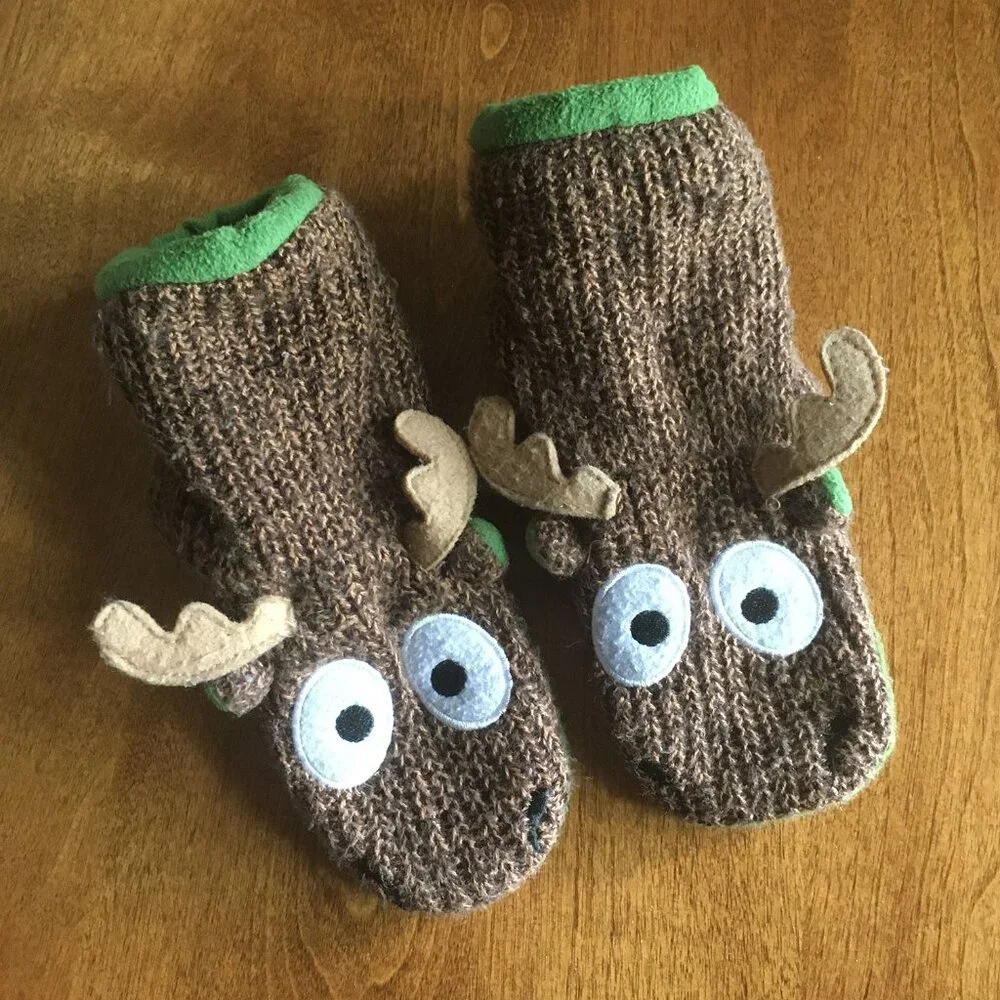 Lazy One toddler moose slippers